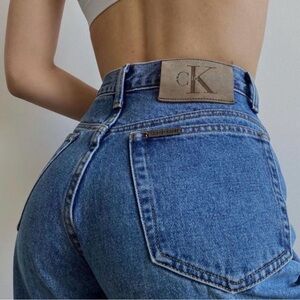 💵Vintage Calvin Klein High Rise Blue Jeans Size 6P